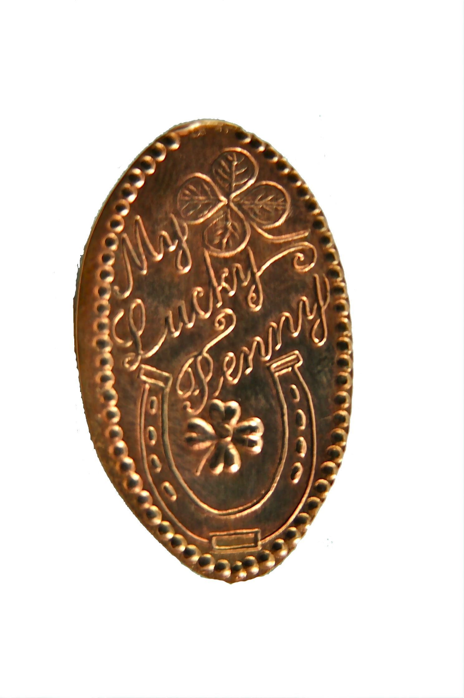 MY LUCKY PENNY Souvenir Lucky Penny Details about   LPE-59 Elongated cent 